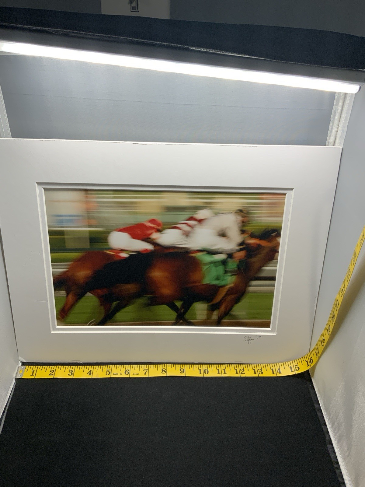 Photo Of Horse Race Signed Ready For Framing 13×16