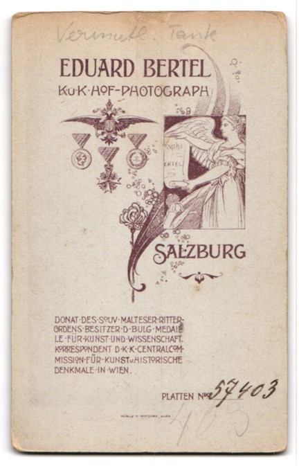 Photograph Eduard Bertel, Salzburg, sitting child with white dress