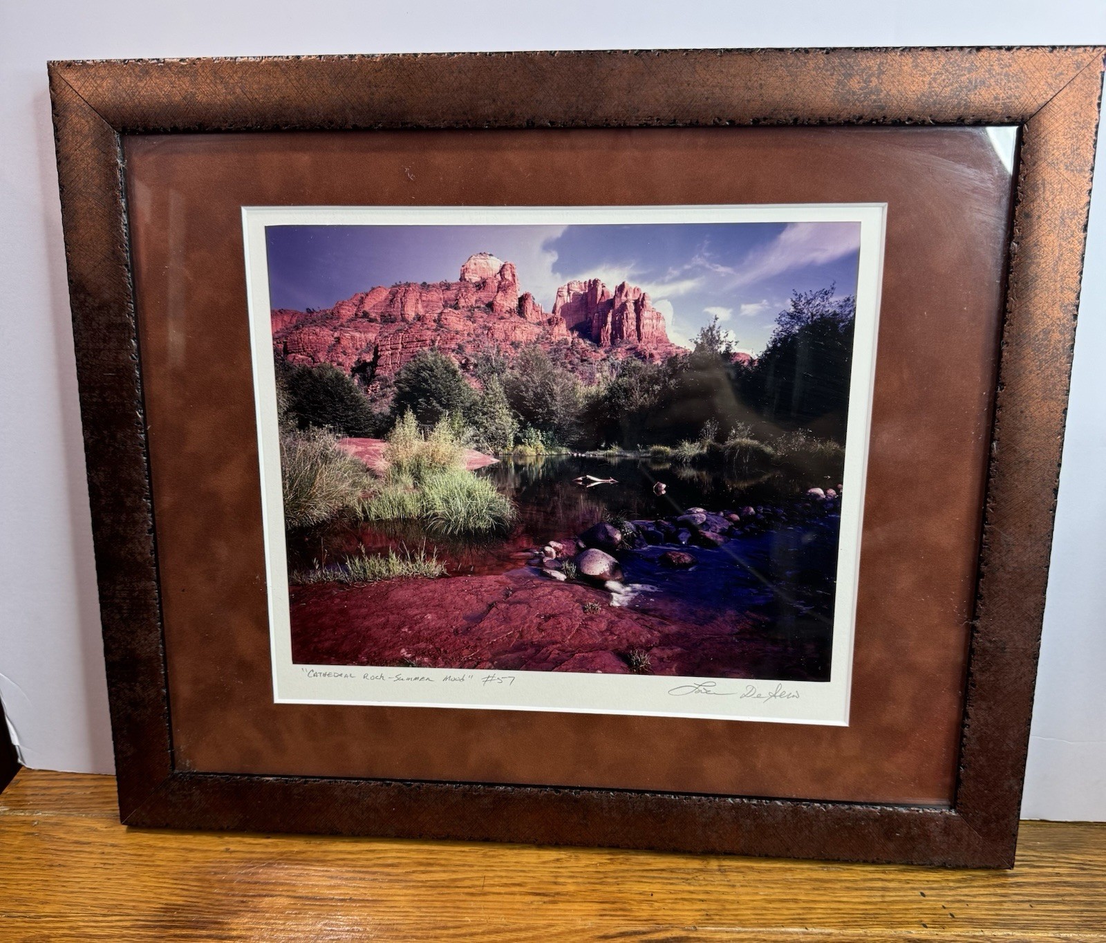 Cathedral Rock-Summer Mood By Lou DeSerio Signed #57/100 1995 Framed