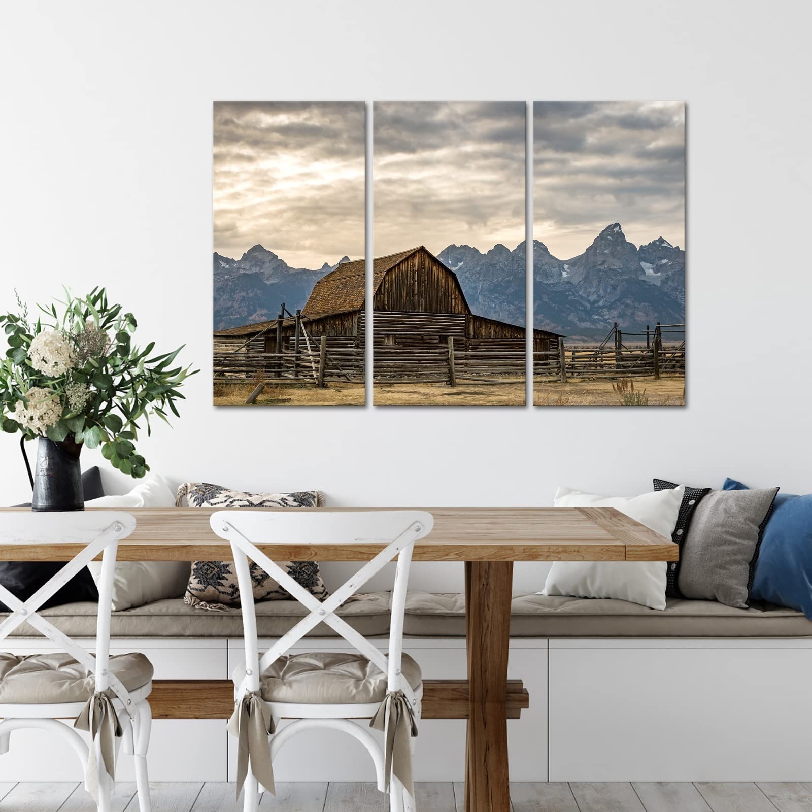 HOMEOART Country Wall Decor Farmhouse Landscape Canvas Wall Art Western Home …