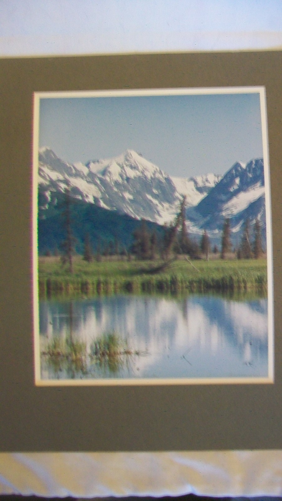Mount Carpathian Portage Alaska Matted Photo Print by Simmerman