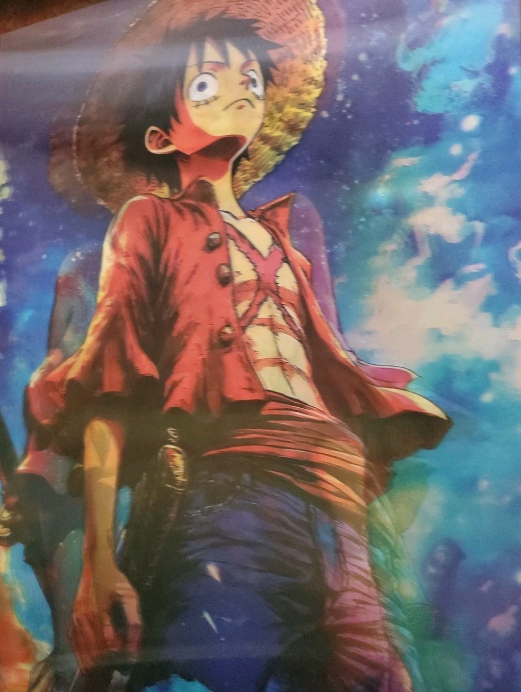 ONE PIECE ☠️ 🏴‍☠️ 🦜 MONKEY 🐒 D. LUFFY! 3D LENTICULAR POSTER!!