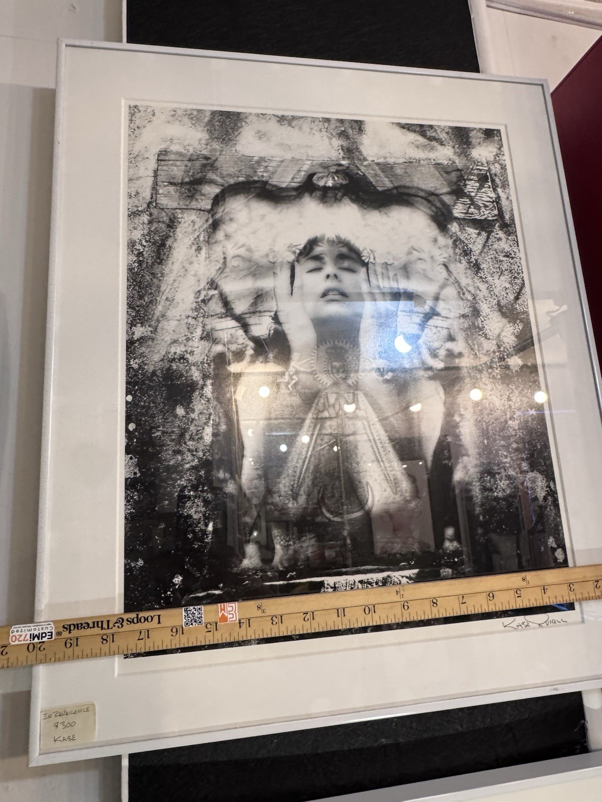Kase Russell “In Reverence” 1998 Signed Framed Black & White Portrait Photo