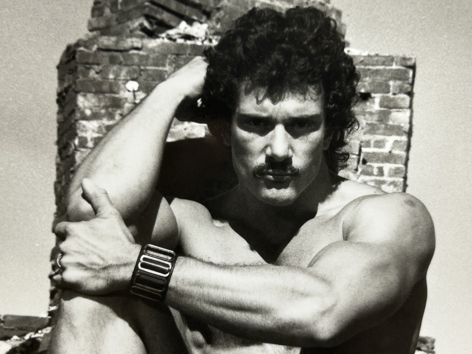 Vintage Photo KYLE HAZARD Target Studios 5×7 Male Physique Hairy Leather Boots