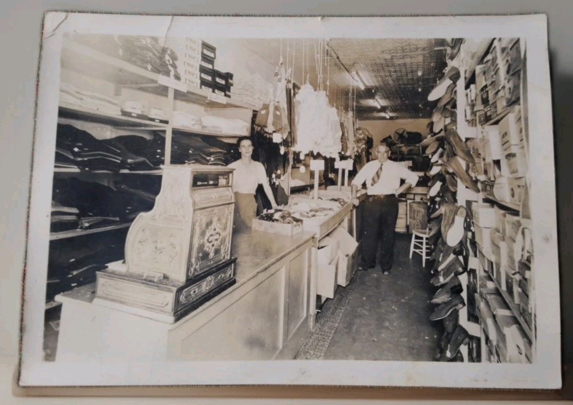 1930s B&W 5″ X 7″ Photo w/Clerk Worker & Proprietor Sanilac County Michigan