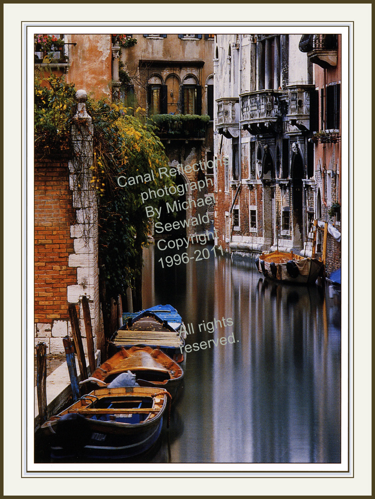 Int’l BestOfShow winner- Michael Seewald’s large Canal Reflections, Venice Italy