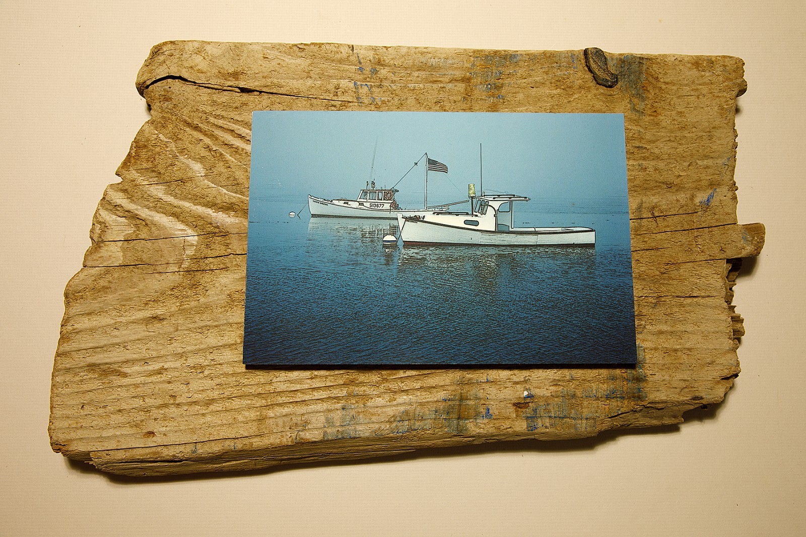 Driftwood Mounted Seascape – Biddeford Pool Harbor, Maine