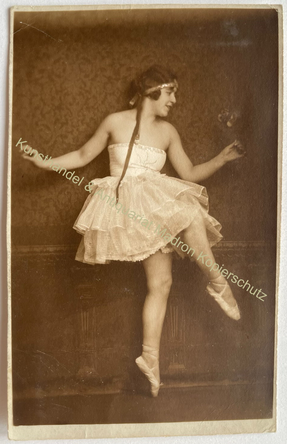 orig. Photo postcard girl woman lady dance dancer 1929 dancing pretty beautiful