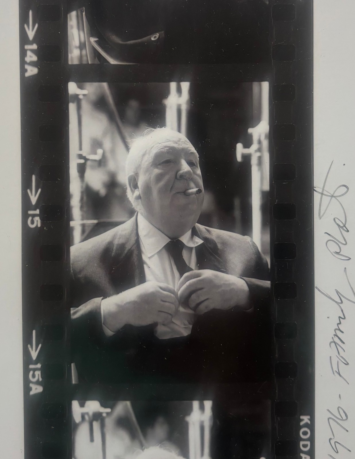 Vintage MARK SENNET ‘Family Plot’ ALFRED HITCHCOCK Portrait SIGNED Photograph