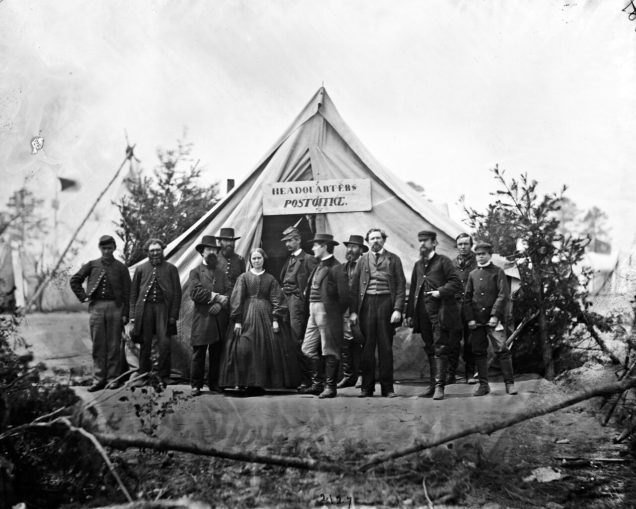 New Civil War Photo: Army Post Office at Headquarters, Falmouth, Va. – 6 Sizes!