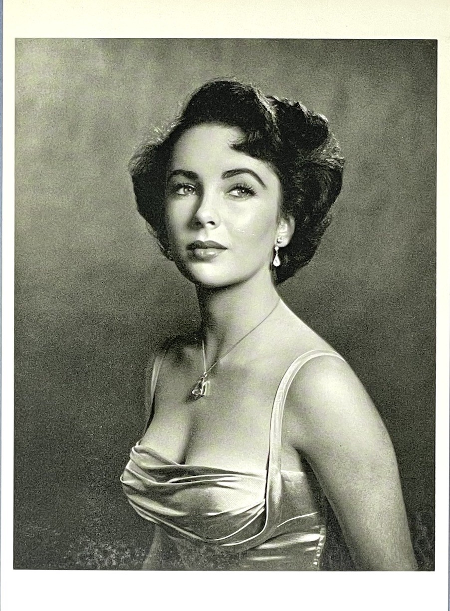Elizabeth Taylor Art Print Card Photo By Philippe Halsman Fotofolio 4”x6”