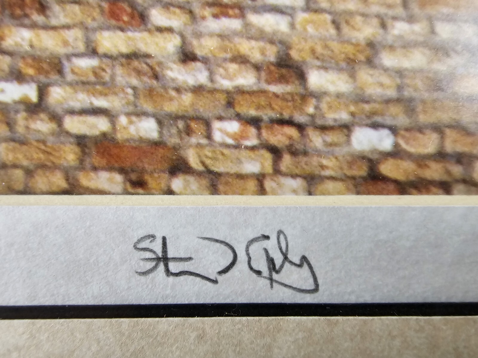 Illegibly Signed Limited Edition 35mm Art Photograph 23.25×19.25 Framed, Europe