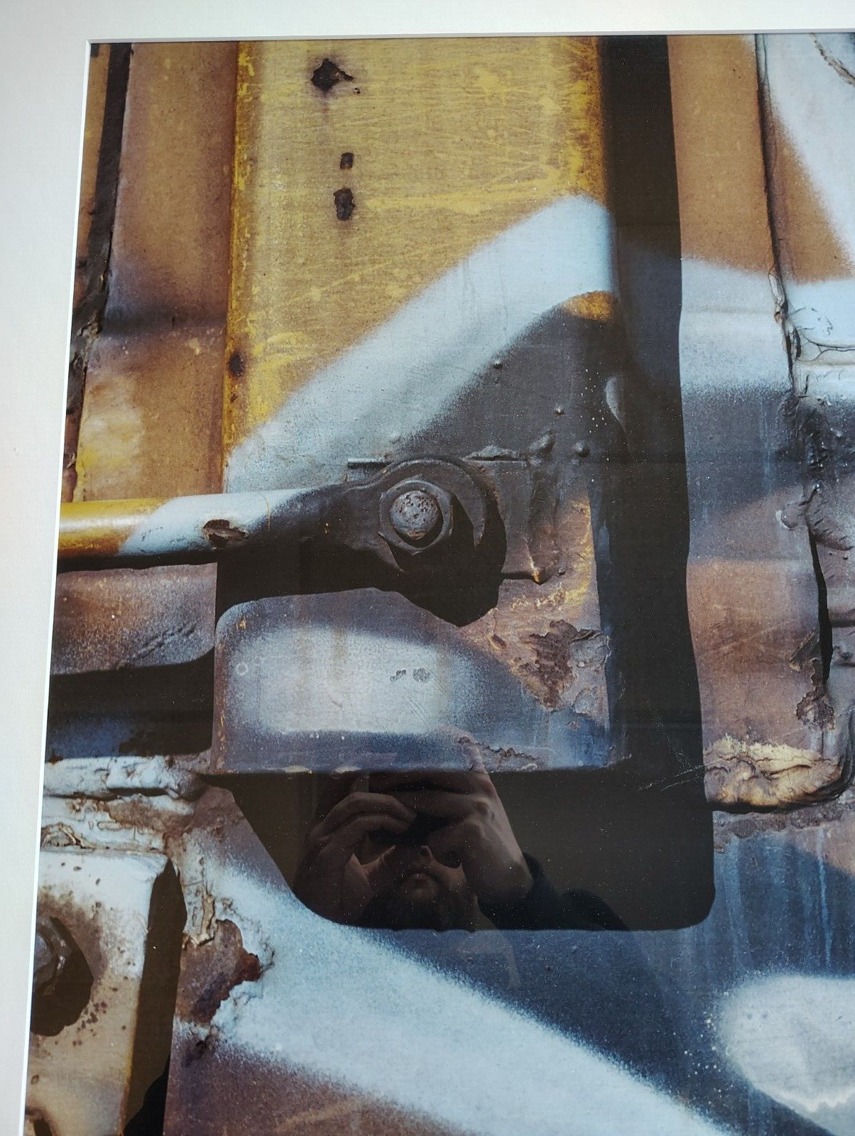Robert Roscoe? Fine Art Photography, “Railroad Car #1” Hand Signed, Framed, Art