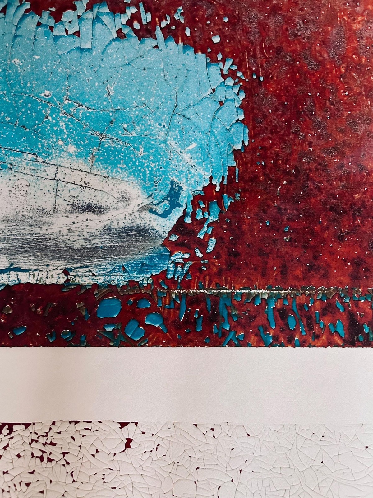 Laura Shoe Signed Abstract Copper Blue Fine Art Photograph Limited Edition 1 25