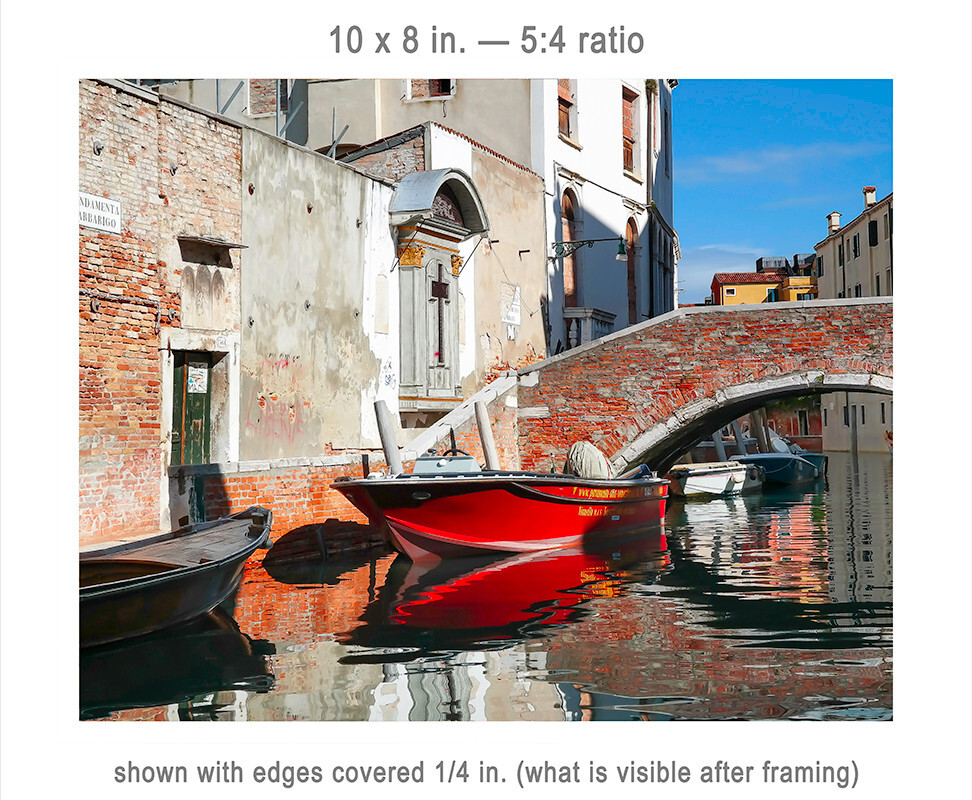 “The Red Boat” | Venice, Italy | Luster photo print | 4 sizes | S0960