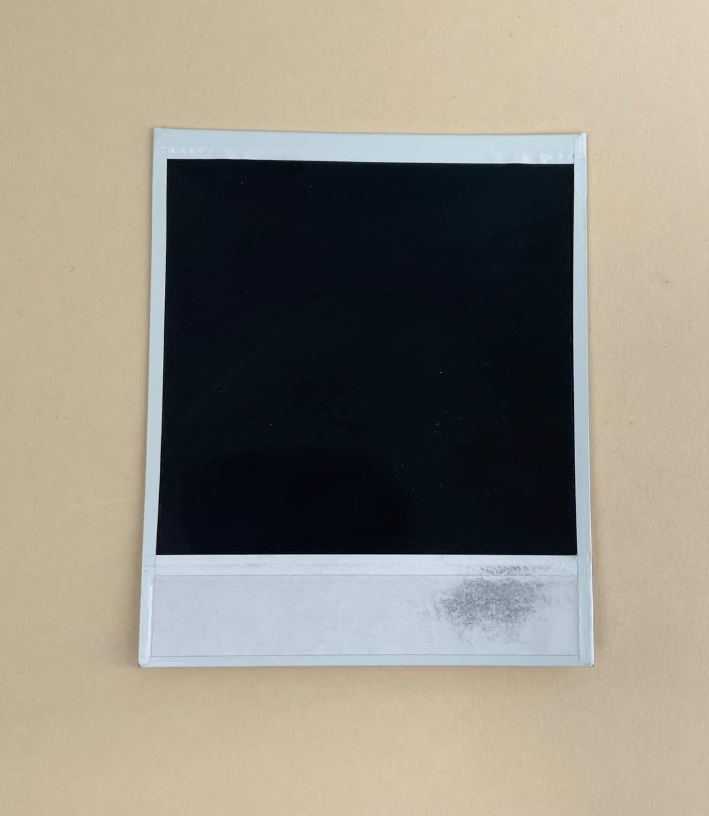 Polaroid Instant Photo Black and White – Female Nude, Portrait Alignment