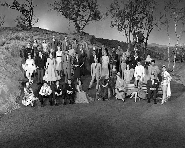 16×20 Photo MGM Studio 1954 Elizabeth Taylor Grace Kelly Leslie Caron Ann Miller