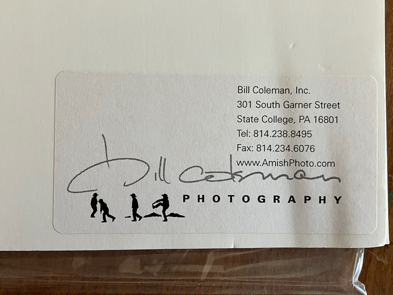 Bill Coleman Amish Signed Photo 5×7 8×10 Matted Cart Horse House Print Authentic