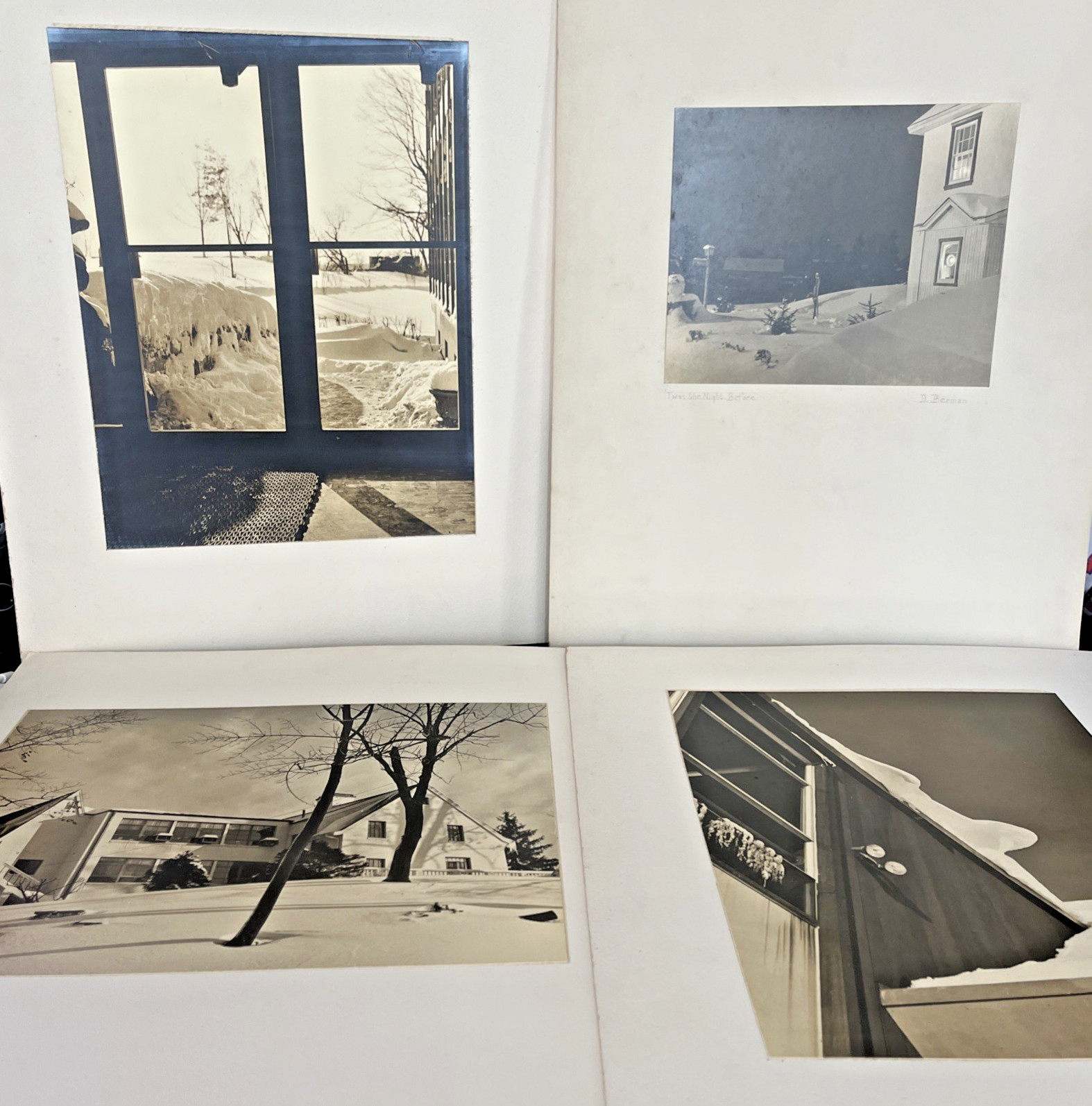 Vintage Donald Stuart Berman Photo Signed Twas The Night Before Winter Lot 4