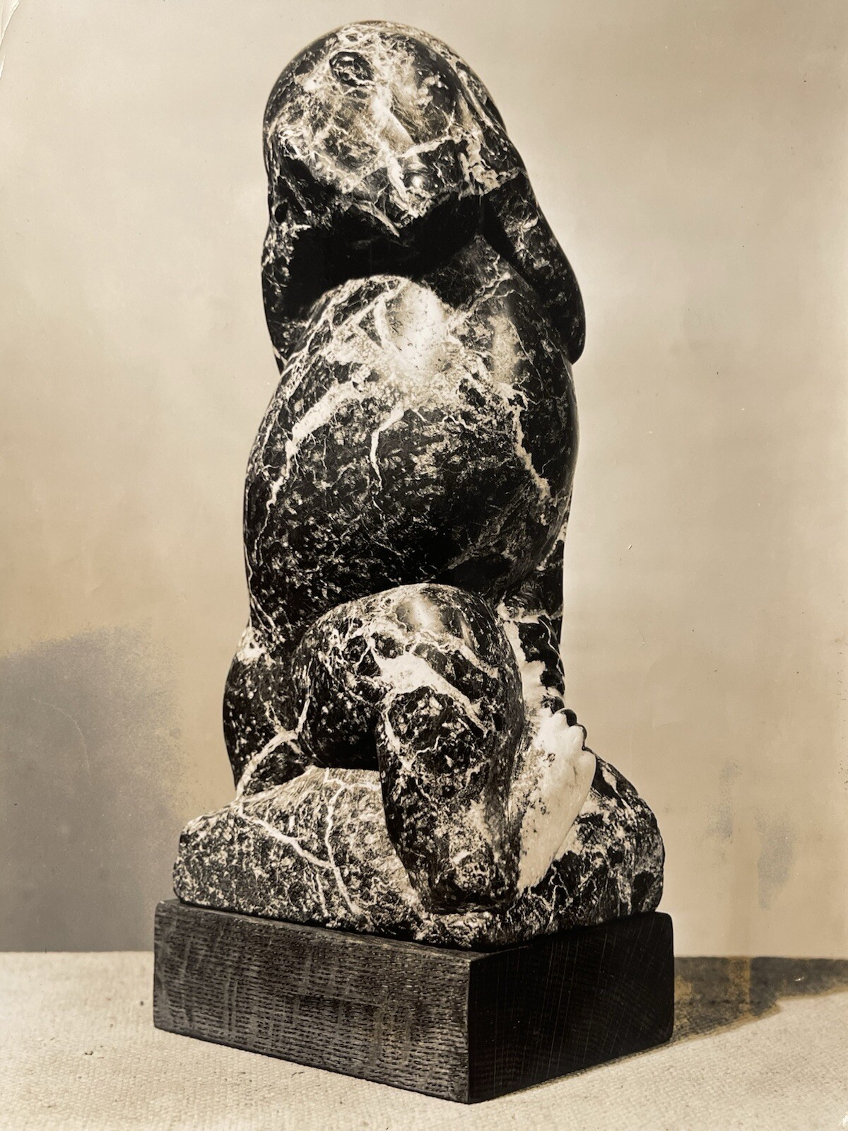 Japanese American Photographer Soichi Sunami Silver Gelatin Photo Of Sculpture