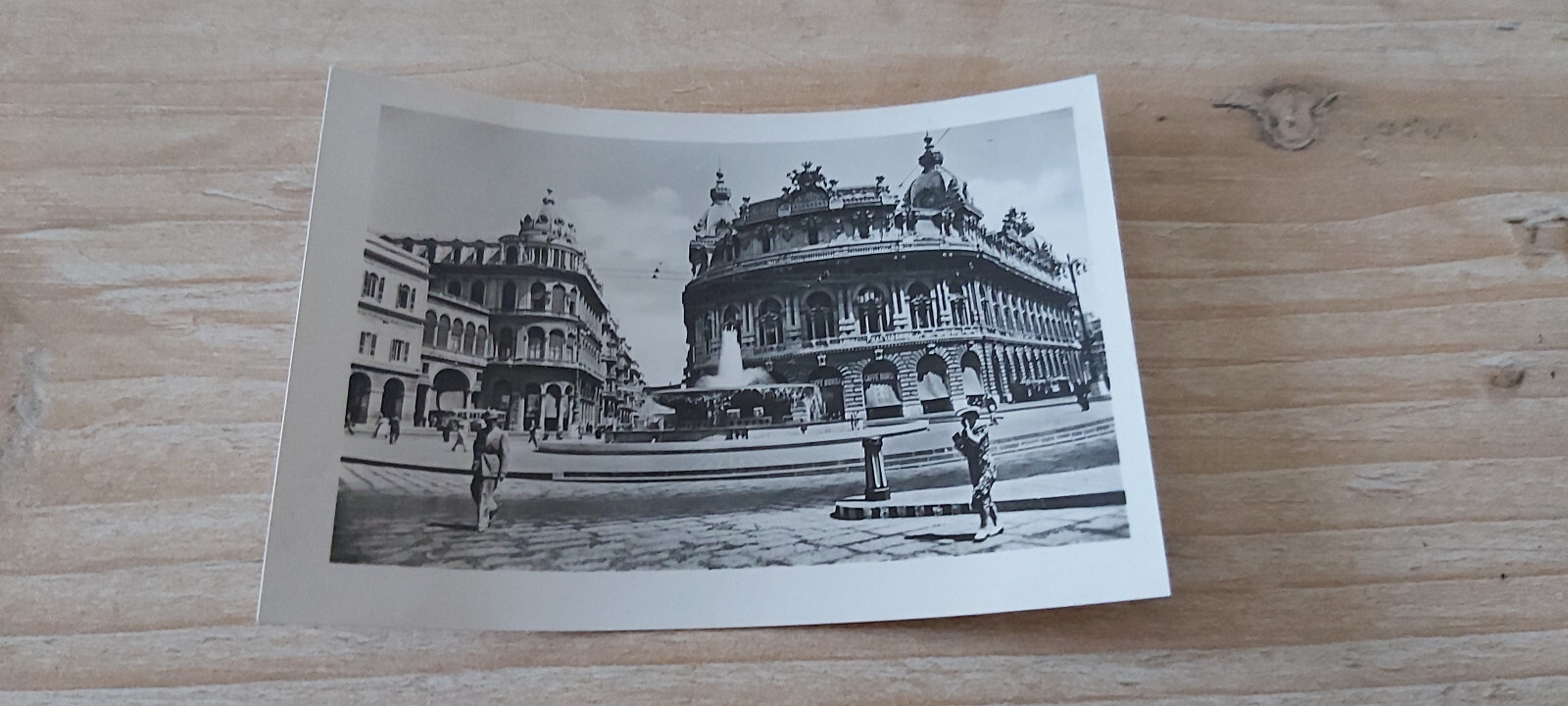 old b/w LEPORELLO PHOTO ITALY GENOA PIAZZA DI FERRARI