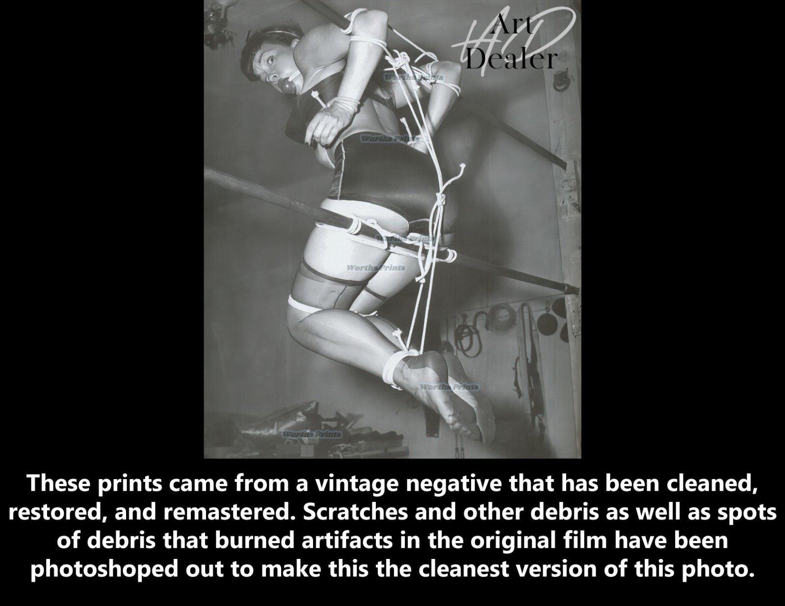 Bettie Page “Bondage#1” Print Various Sizes