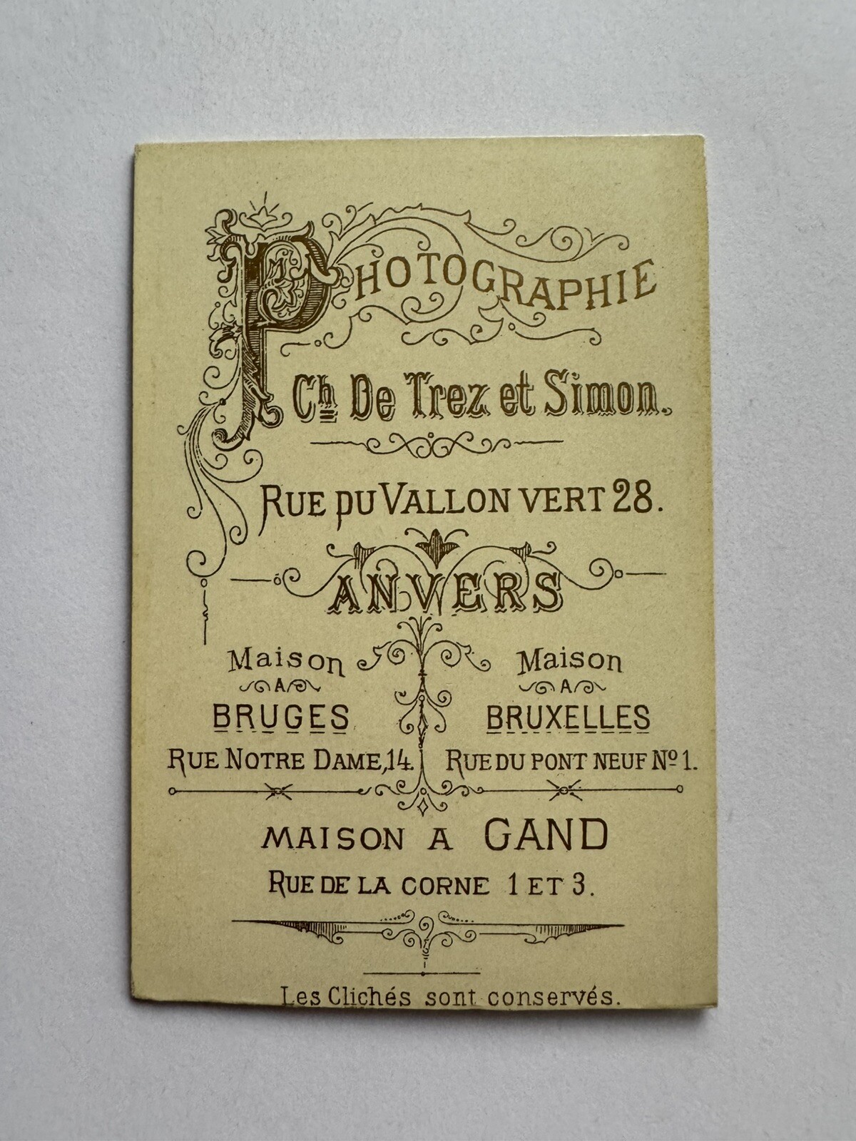 orig. CDV Foto Fotografie alt Bild Frau Dame Mode um 1885 Anvers