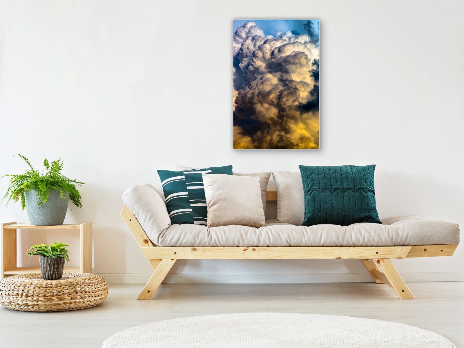 Thunderstorm cloud photography print colorful sunset picture storm wall art