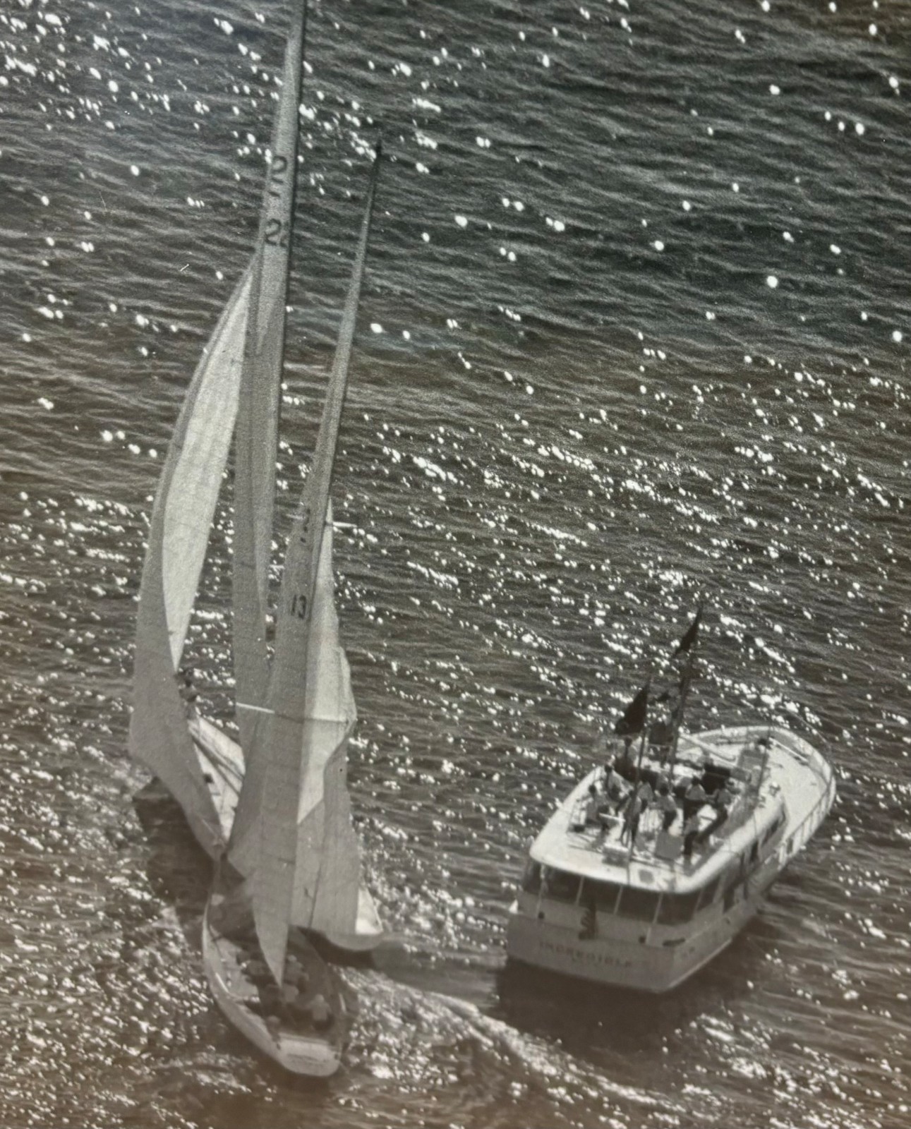 Original JOHN HOPF 1970 America’s Cup SAILING RACE Controversial START Photos