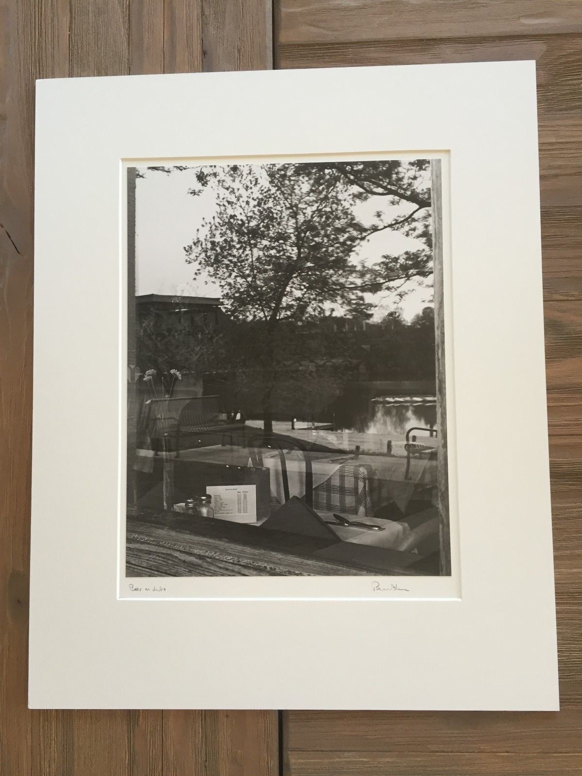 BRUCE BLUM SIGNED B&W Photo Print (10″X 13″)-“Beer on Draft “
