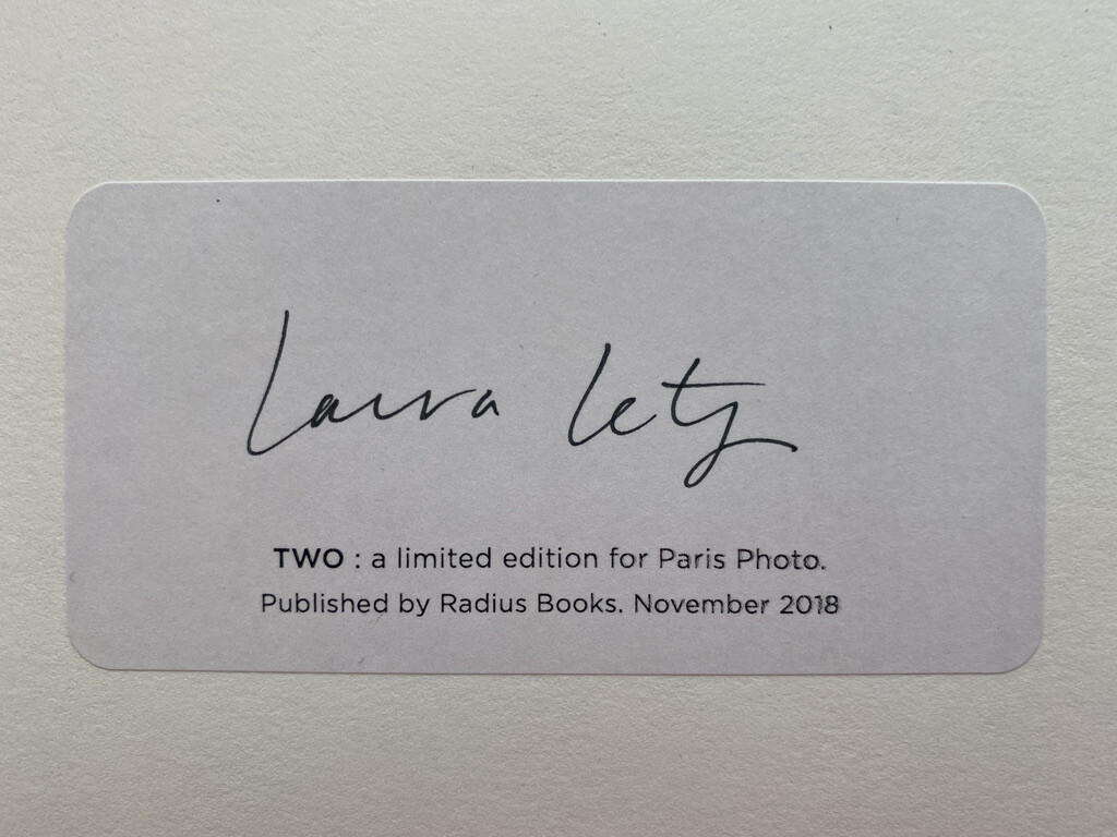 LAURA LETINSKY signed limited edition photograph – TWO Portfolio (2018)