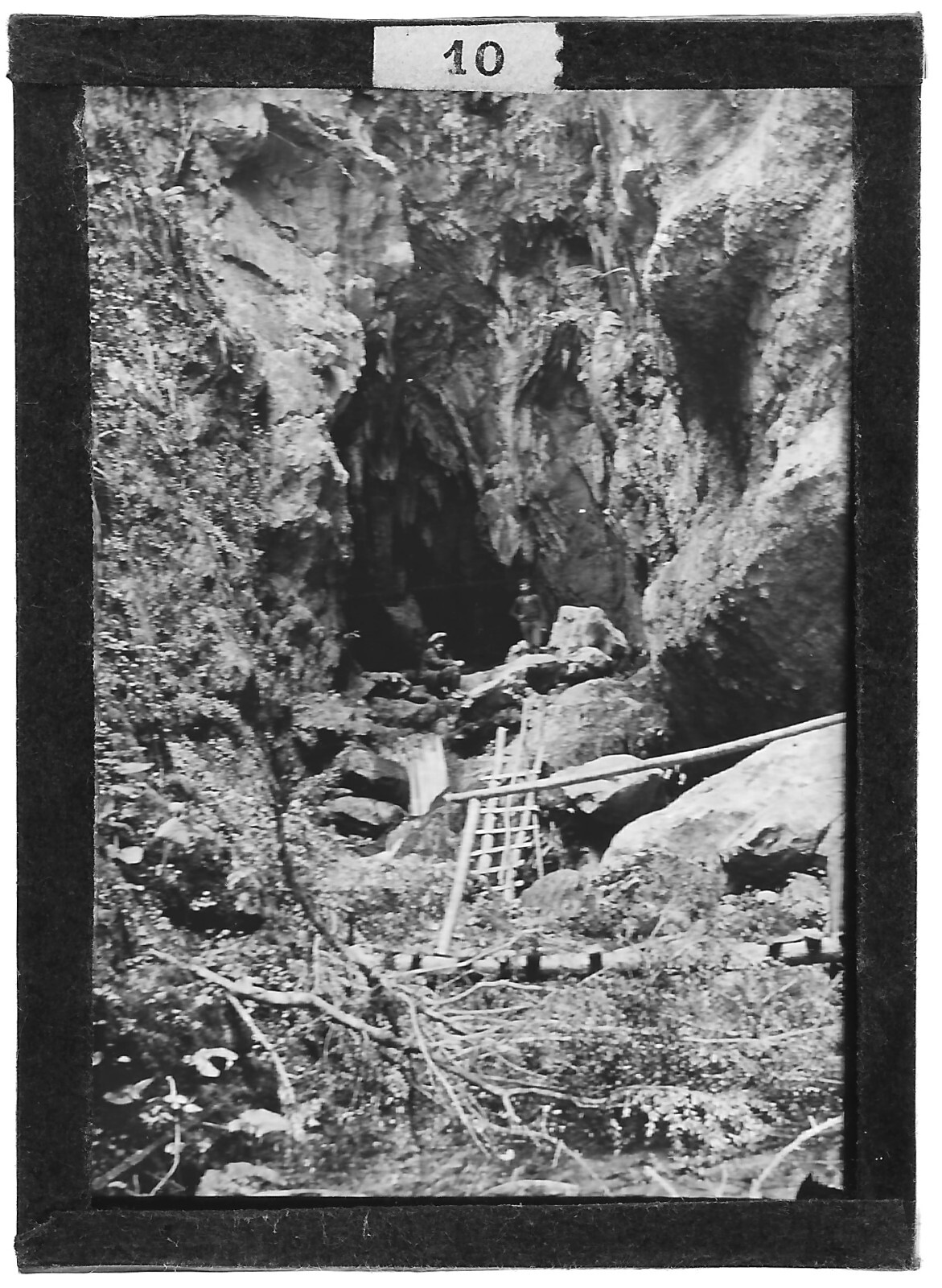 Glass Plate Vintage Black and White Positive Photo 6×9 cm Kakuetta Gorges Mine