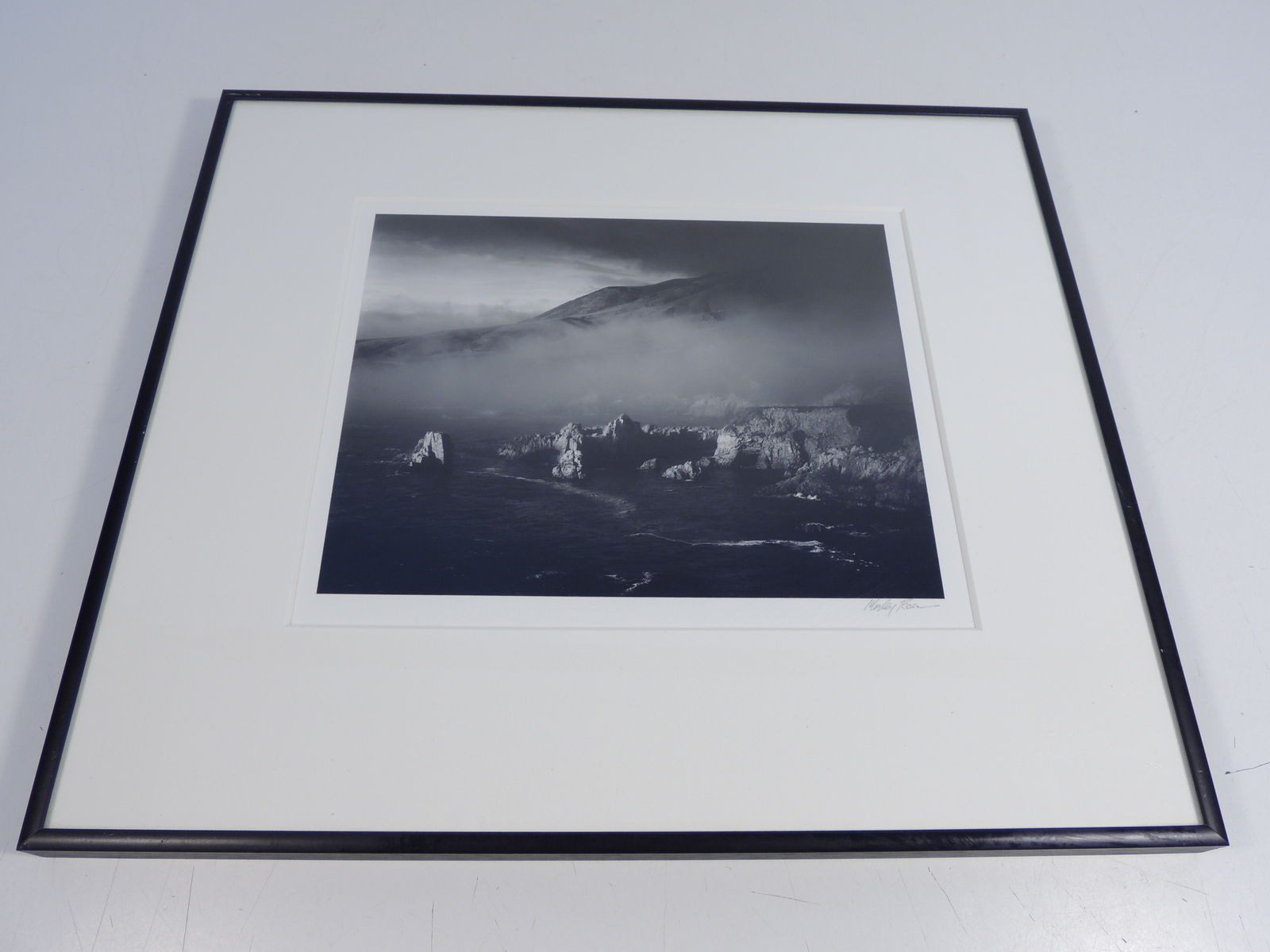 Morley Baer Photograph Signed North Cove Sobranes Point Sur Coast 1965 Framed