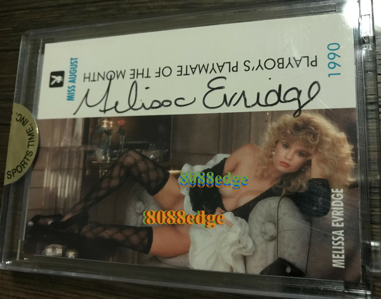 1997 CENTERFOLD AUTHENTIC PLAYMATE AUTO: MELISSA EVRIDGE #111 AUTOGRAPH AUGUST
