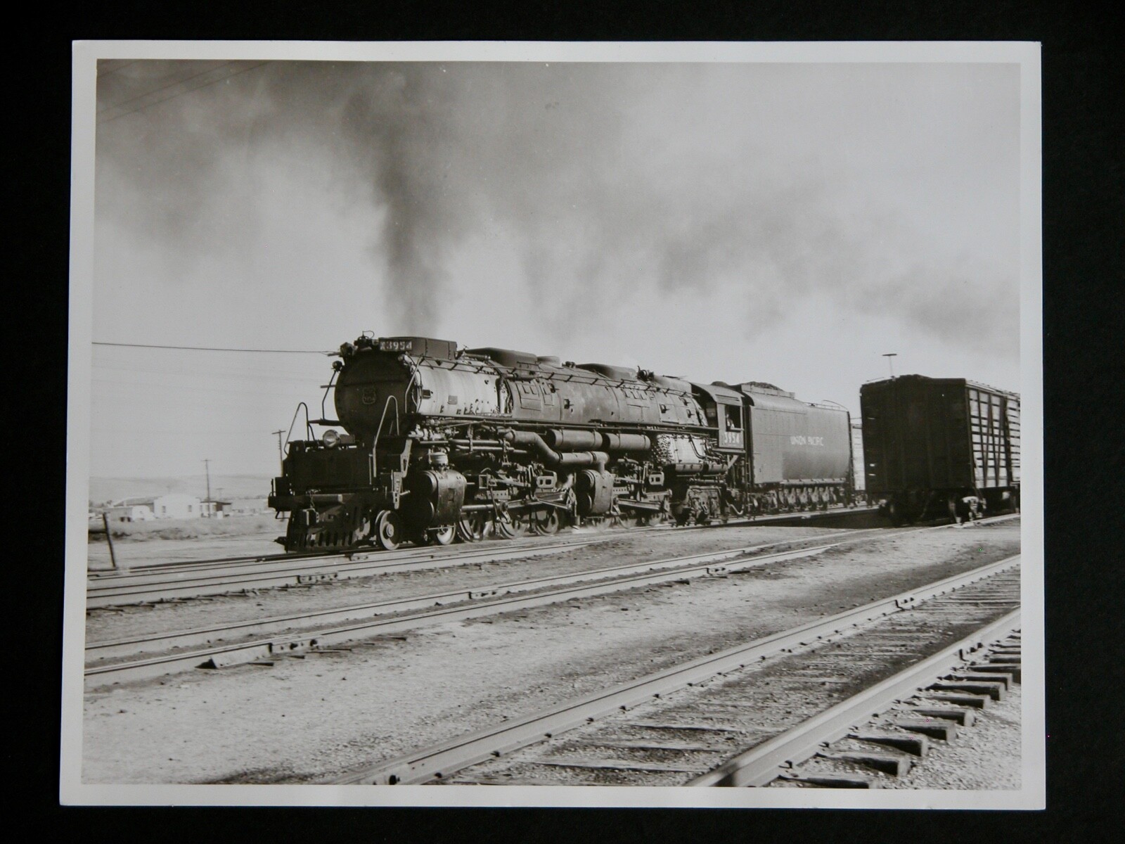 Union Pacific Steam Engine X3954 Locomotive 8×10 Photograph Vtg 50s Railway