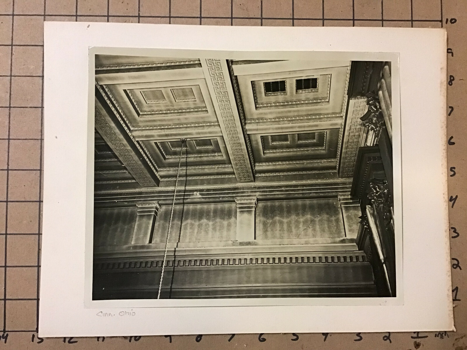 Vintage Original – PHOTO: IRVING & CASSON – A H DAVENPORT church INTERIOR Close