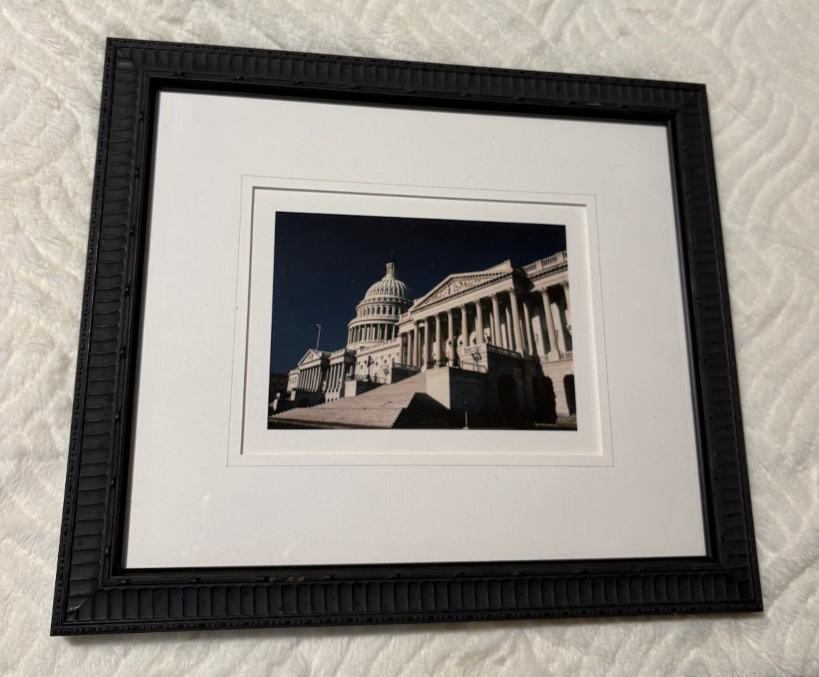 Framed Vintage U.S. Capitol Photo Washington DC 13″ x 12″ Wild Hare Framing