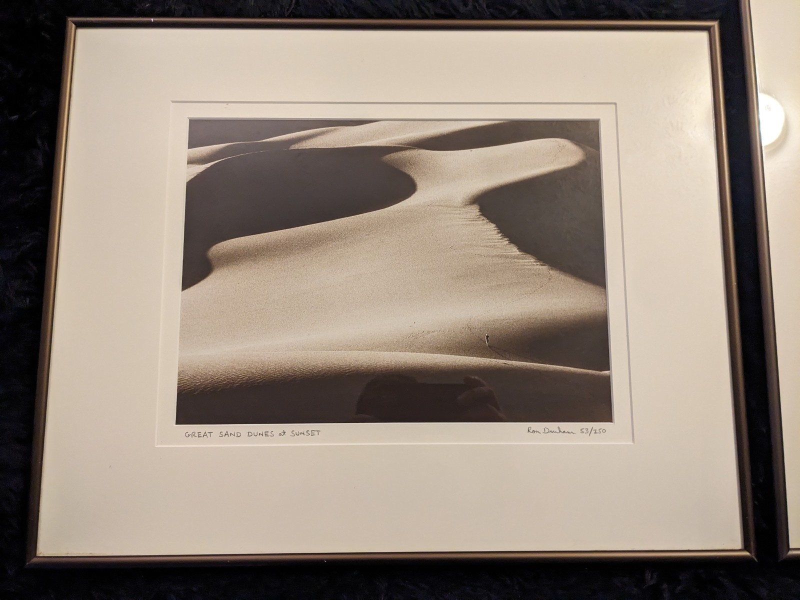Ron Durham Art Photograph “Great Sand Dunes & New River Bridge” Signed Framed