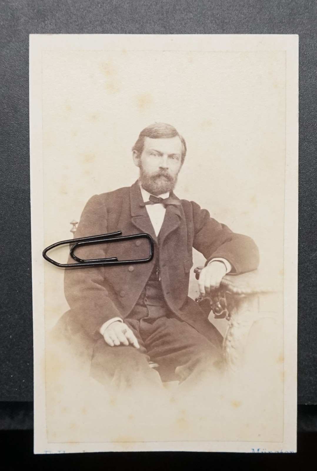 S photo CDV KAB portrait Münster Westphalia businessman science politics old
