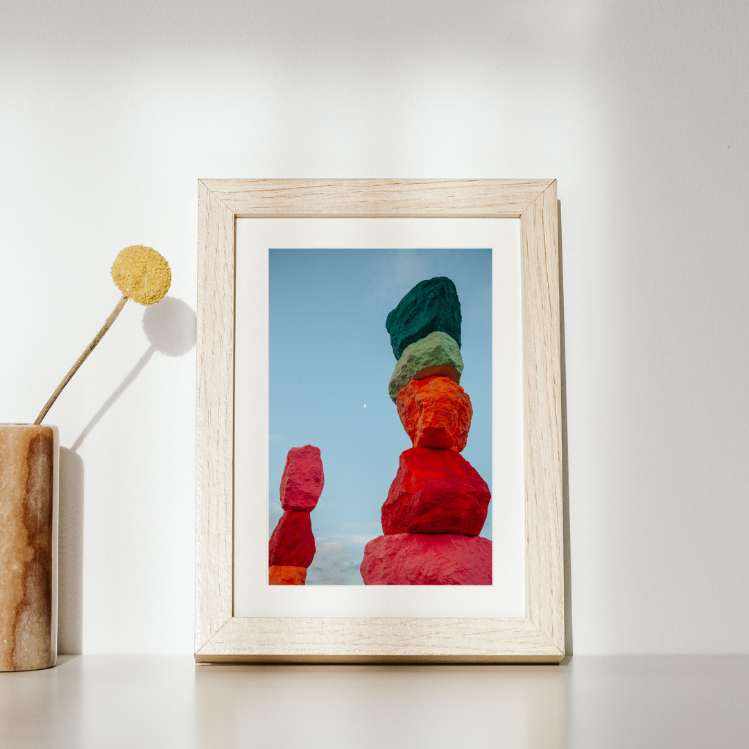 Las Vegas Wall Décor Photography Print Seven Magic Mountains 5×7