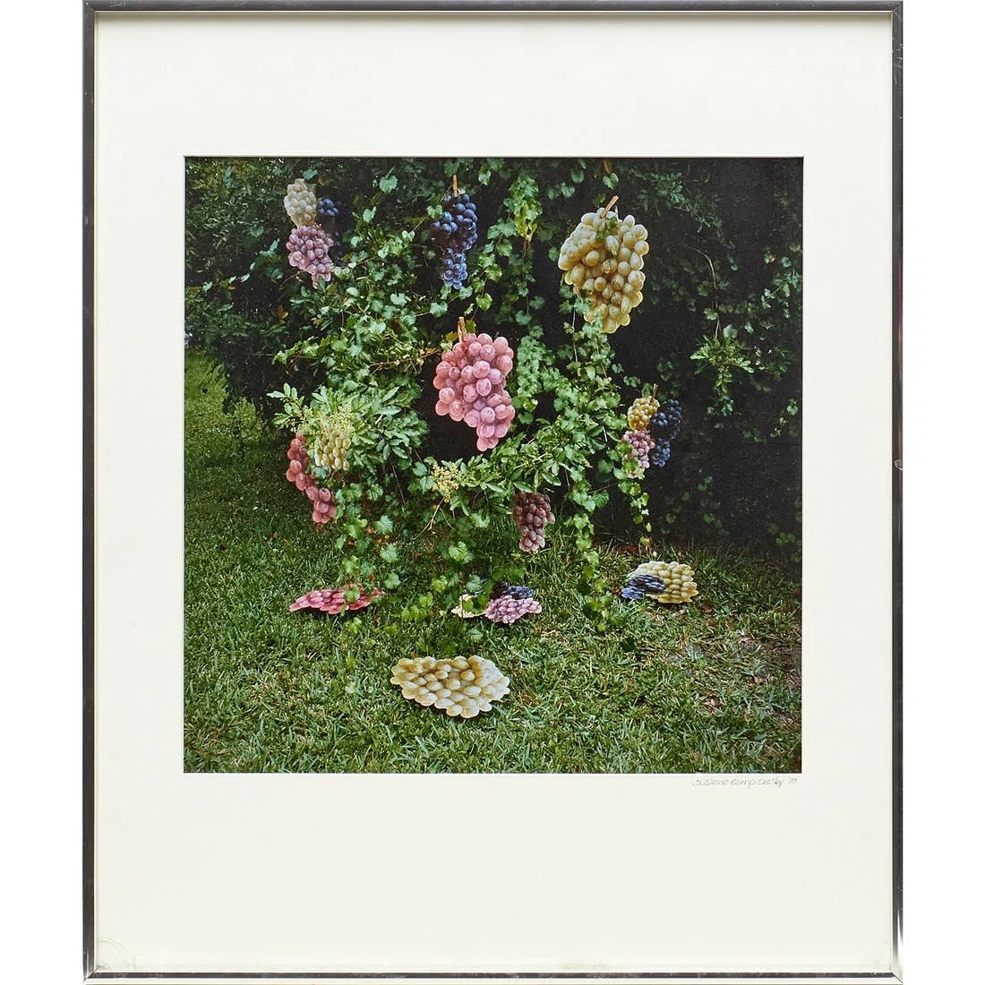 Surrealist photo collage by Suzanne Camp Crosby, “Bunches of Grapes,” 1978