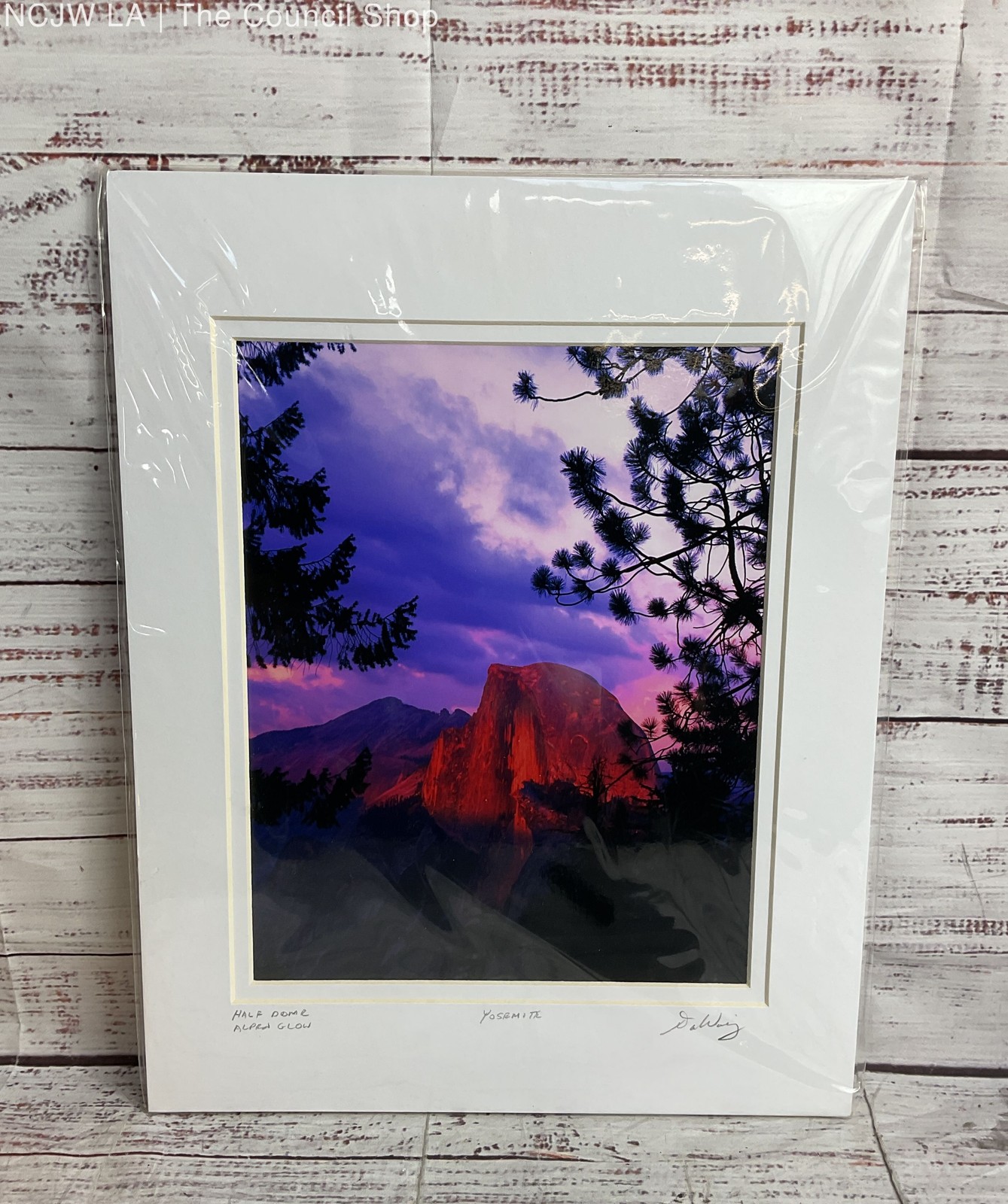 Half Dome Alpine Glow Photograph Signed by Dan Warsinger