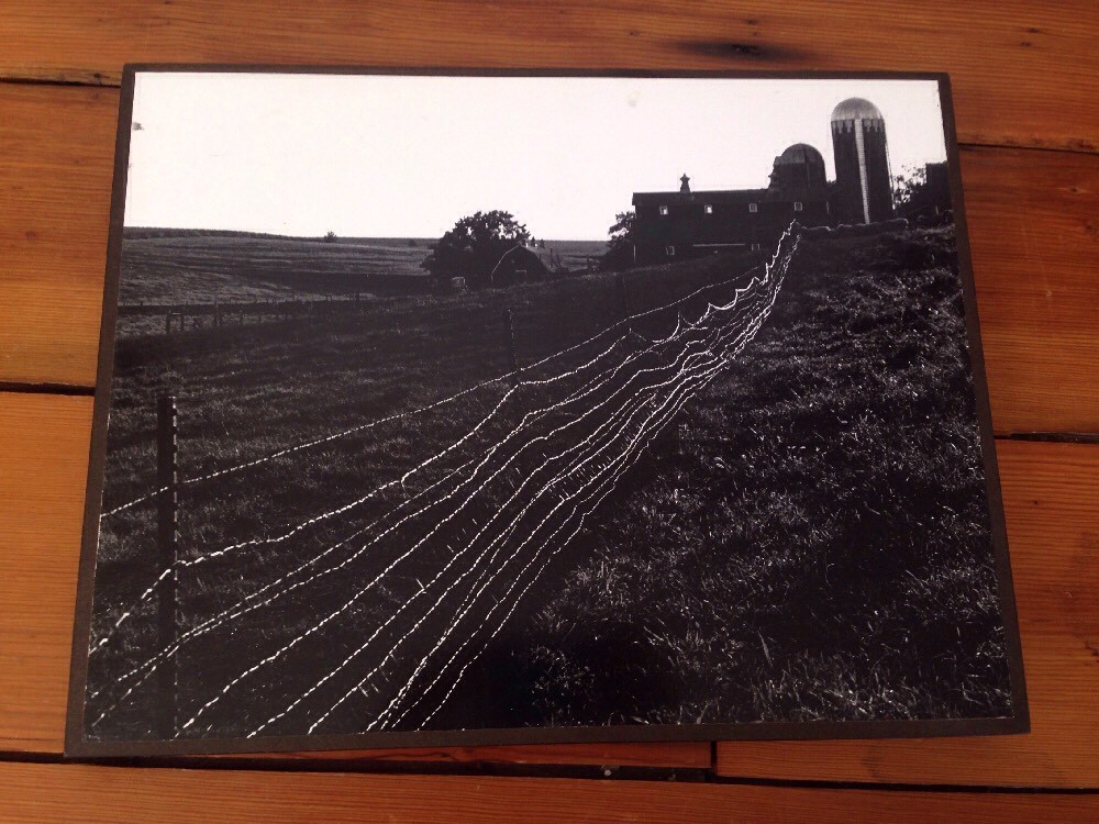 Vtg Rural Virginia Barn Farm Everett Johnson Black White Original Photo 14×11