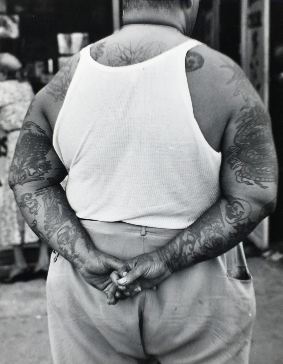 Leon LEVINSTEIN: Untitled, Tattoo, 1958 / SILVER / Printed c. 1980 / STAMPED!