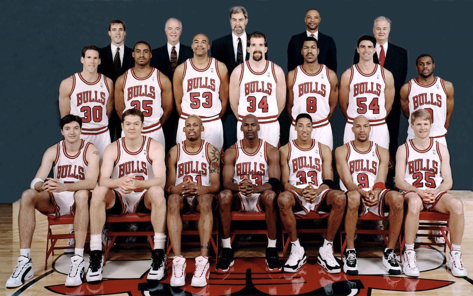 1995-96-chicago-bulls 8×10 Colorized Print-FREE SHIPPING
