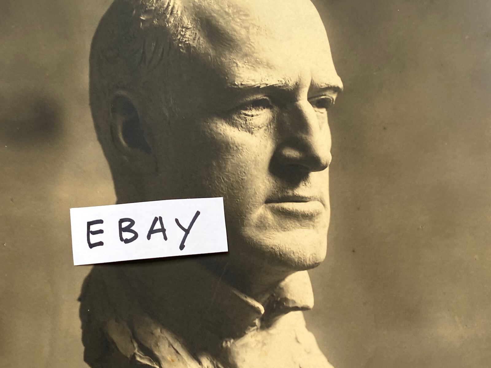 ANTIQUE Photog Bust GIBSON GIRL ARTIST, Charles Dana Gibson by JAMES FRASER