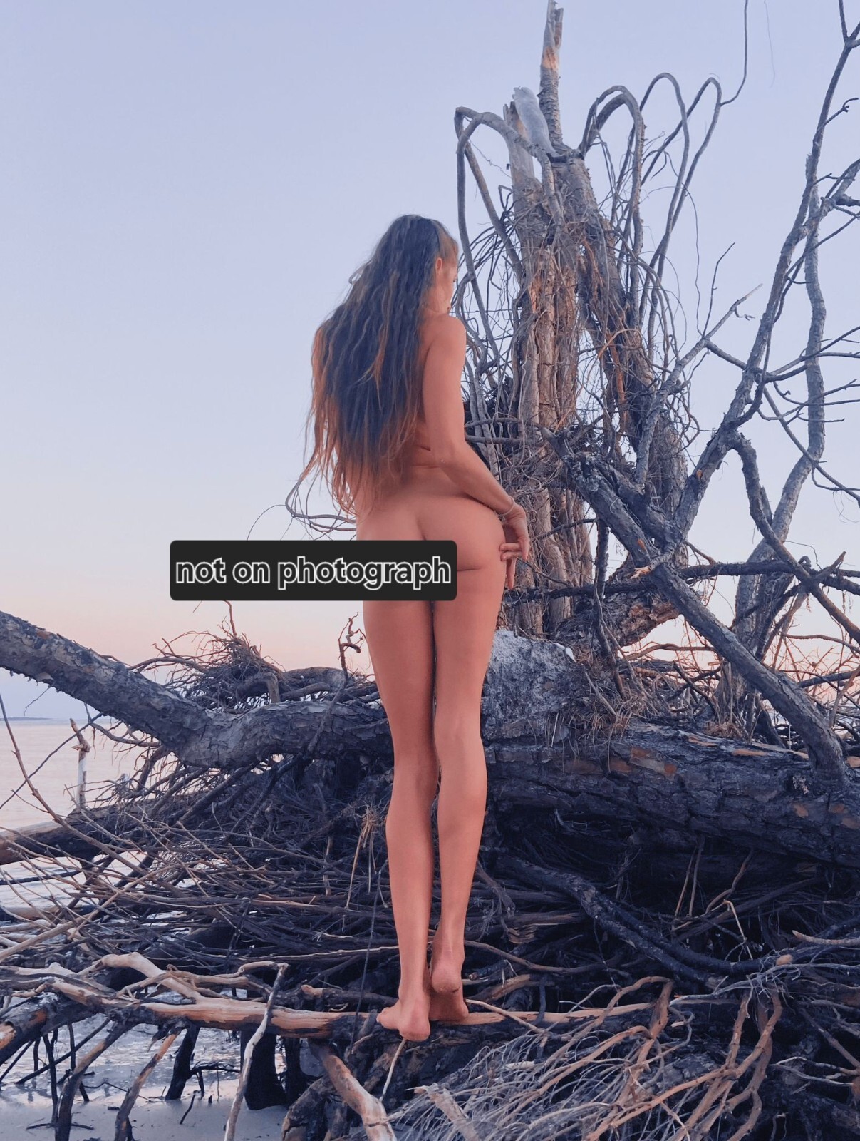 Fine art nude of woman model at the beach outdoors photograph 4×6 glossy