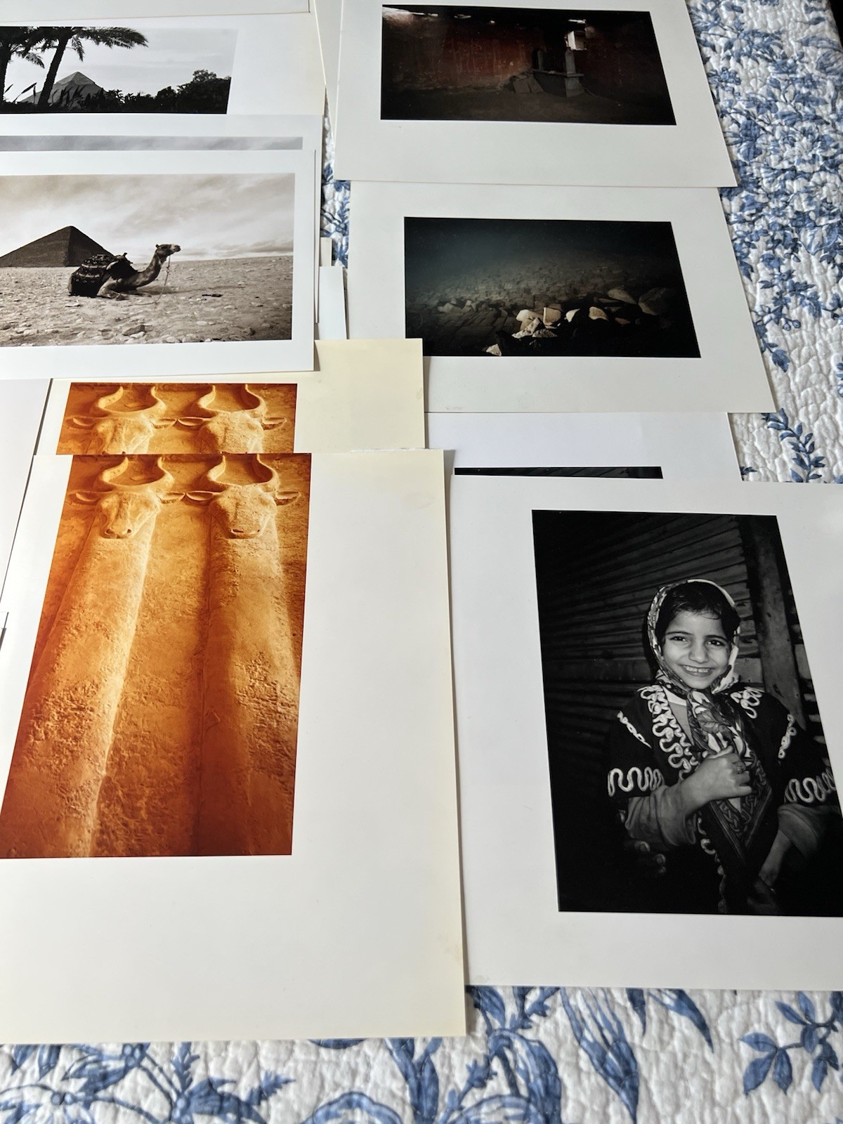 Egypt Photography Print Lot Pyramids Sphinx Cairo Travel Art Photos 14×11”