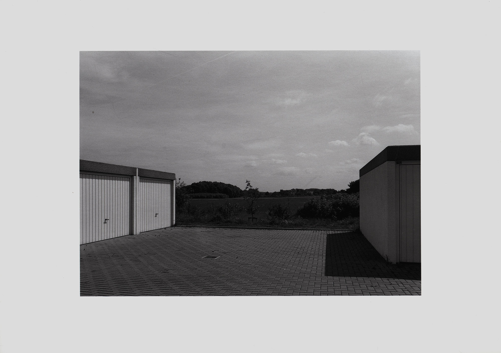 Desert, Cologne. Garages. [2004-2005]. Signed Original Photograph, Black and White