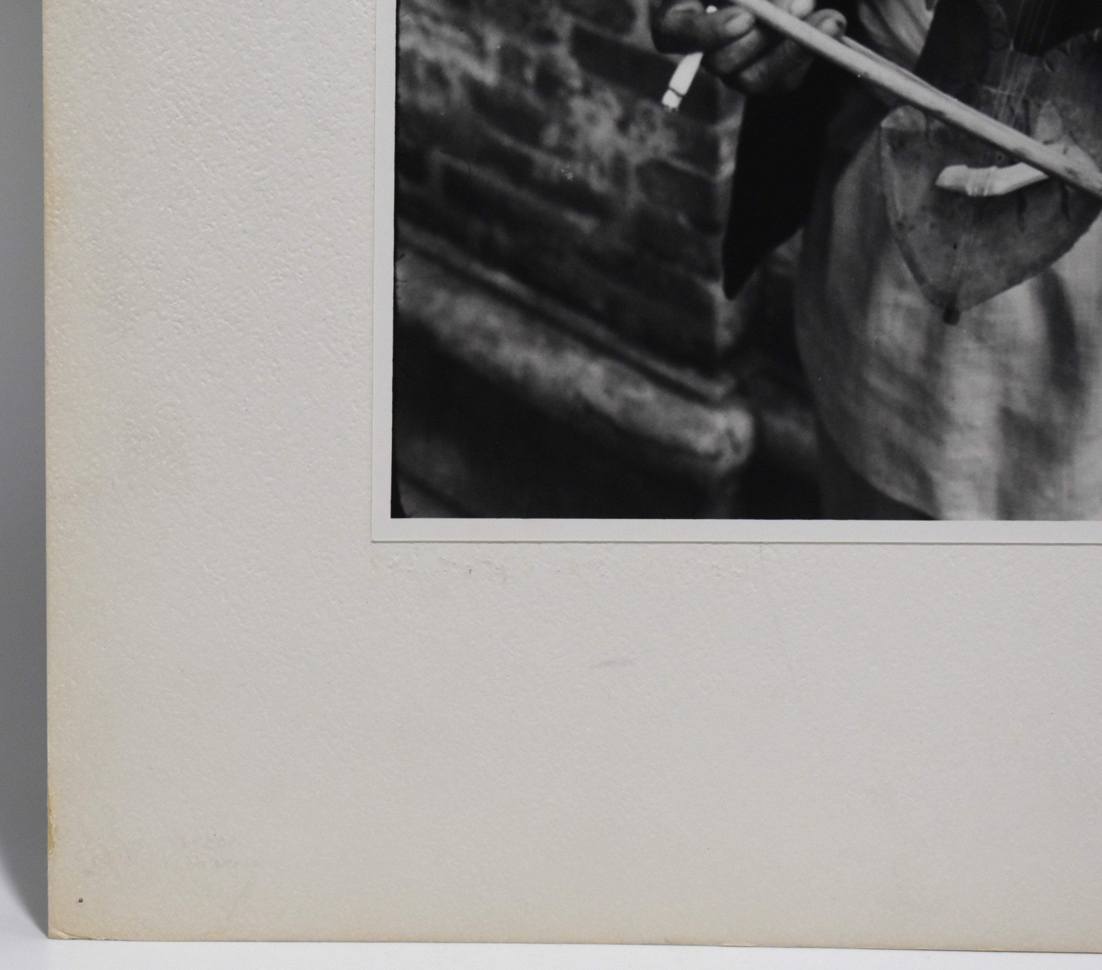 Vintage James W. Howlett Black and White Photograph, ‘Strolling Fiddler – Nepal’